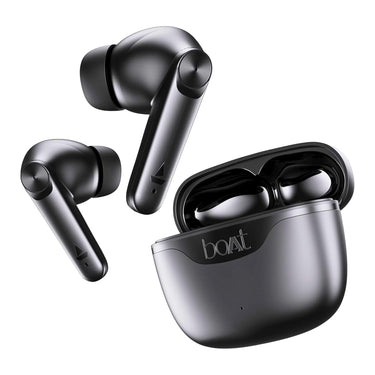 boAt Airdopes 207 TWS Earbuds – 50H Playtime, Quad Mics w/ ENx, Beast Mode 50ms Low Latency, ASAP Charge, BT v5.3